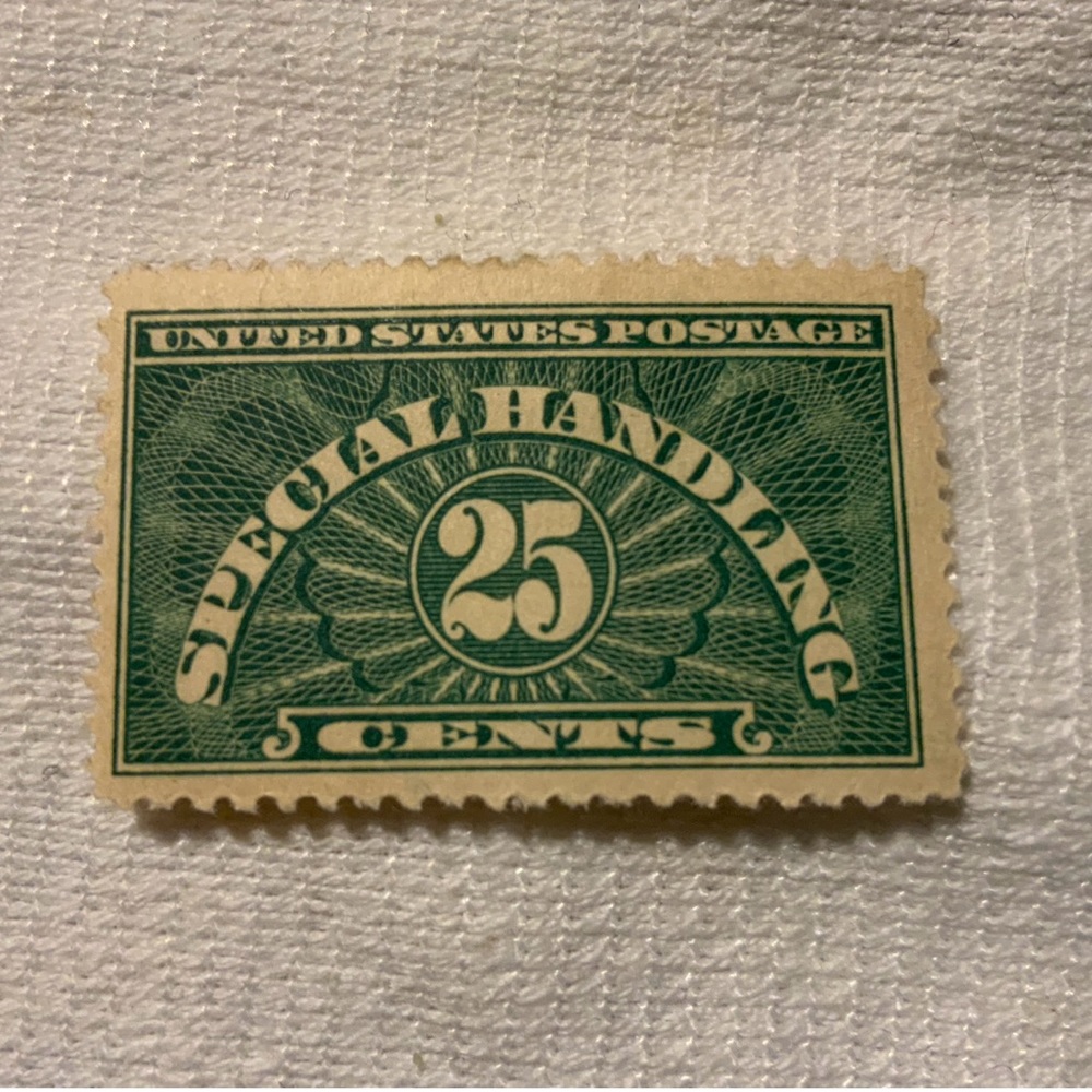 SPECIAL HANDLING 25 Cent Stamp